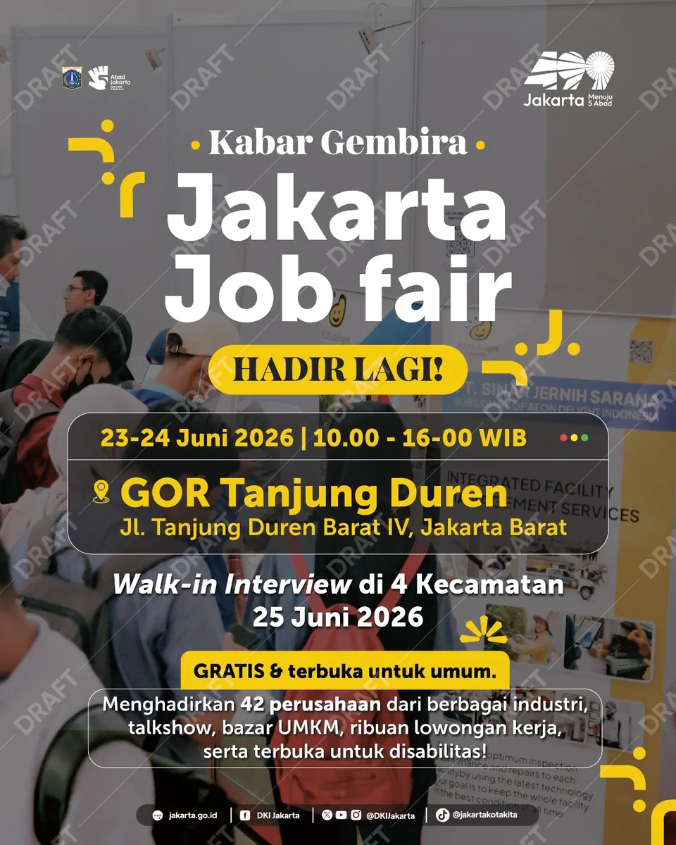 Job Fair Kabupaten Labuhanbatu Utara 2026 (Suku Dinas TKTE Wilayah Kabupaten Labuhanbatu Utara Barat) : 23-24 Juni 2026