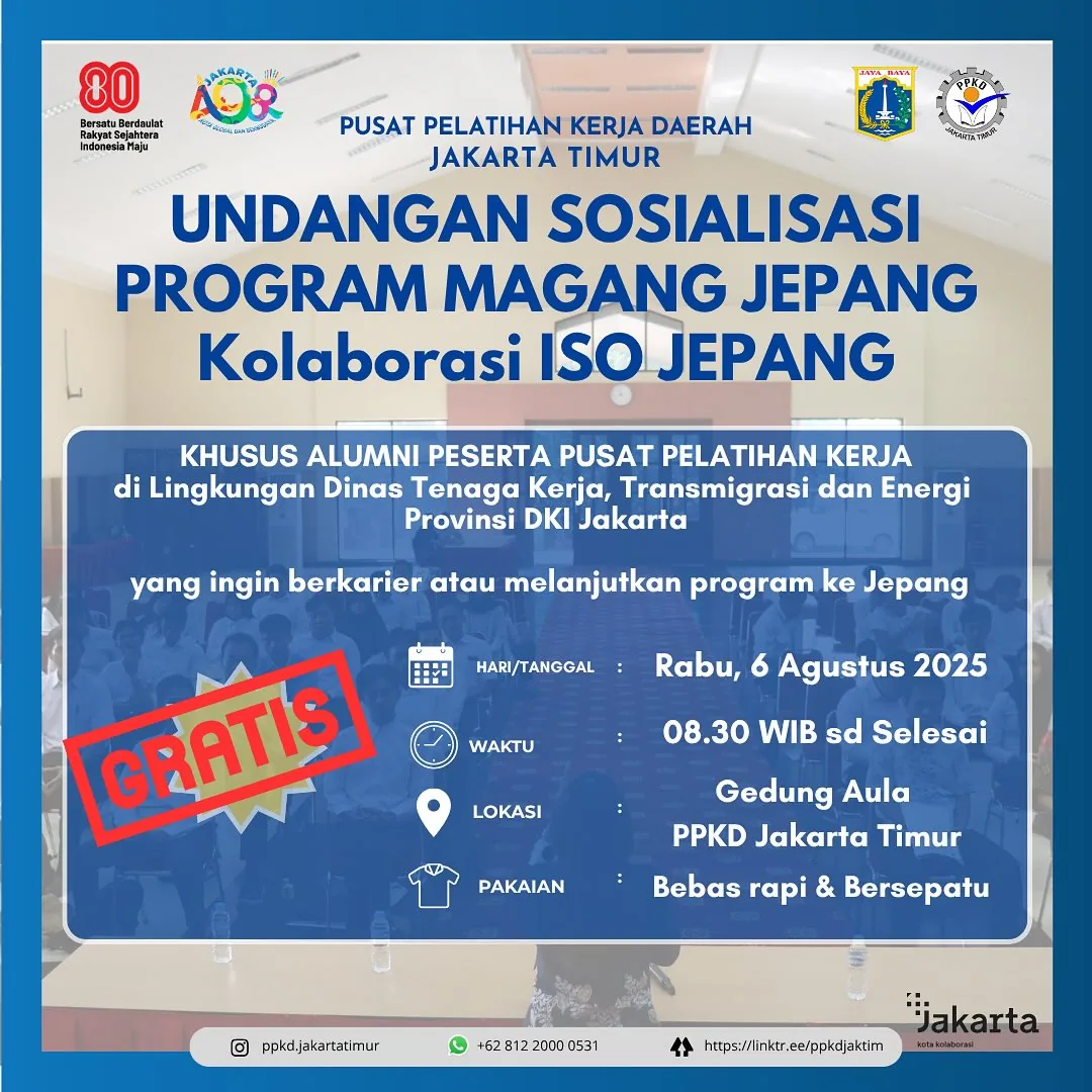 UNDANGAN SOSIALISASI PROGRAM MAGANG JEPANG – PPKD KABUPATEN LABUHANBATU UTARA